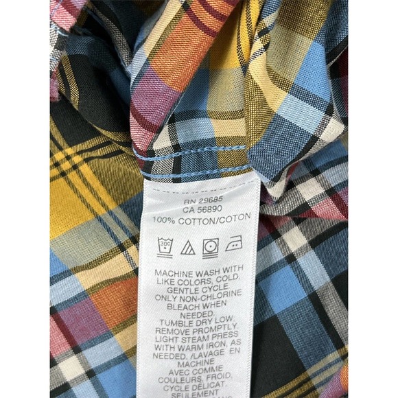 Surf Pendleton Seaside Men Button Down Plaid Short Sleeve Shirt Size Large - Picture 6 of 7